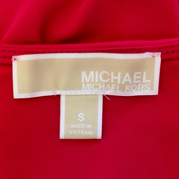 MICHAEL Michael Kors Pink Open Shoulder Top - Picture 8 of 9